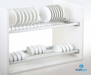 Kệ bát đĩa cố định khung nhôm Fixed Dish Rack with Aluminum Frame EURONOX EUA-60.304