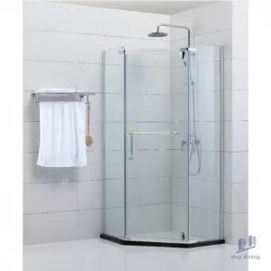 Phòng Tắm Kính Fendi FIV-1X3 Góc Vát Chrome 2.0 Mét