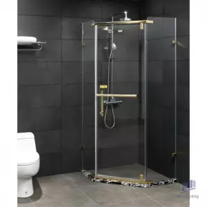 Phòng Tắm Kính Fendi FDV-1X3 Góc Vát Chrome 2.0 Mét