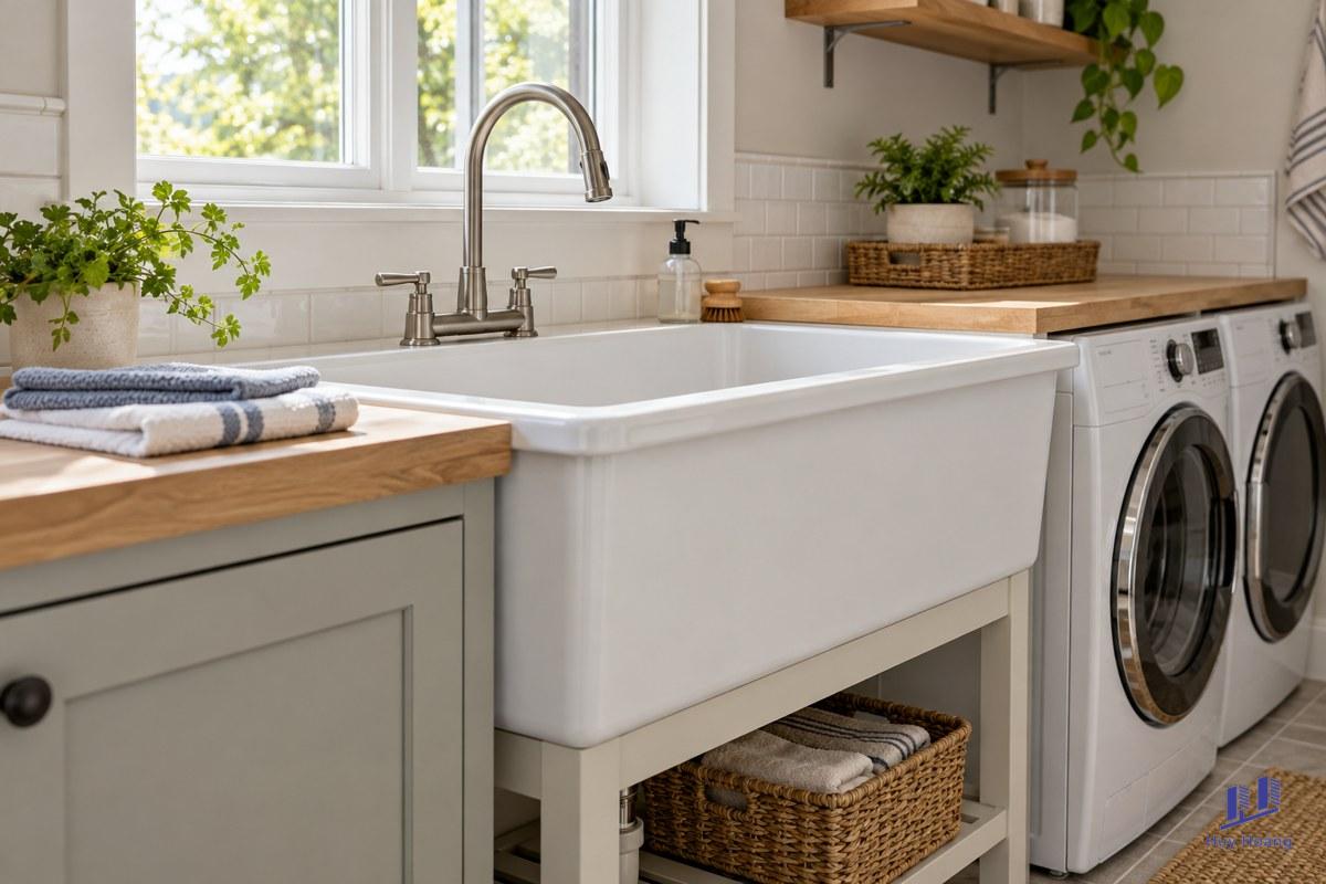 Chậu giặt phụ cho khu giặt: xác định nhu cầu trước khi chọn