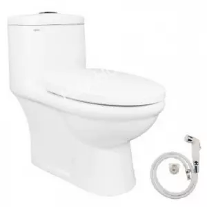 Bồn Cầu Viglacera BL5V Nắp V39 Xả Xoáy + Xịt VG826