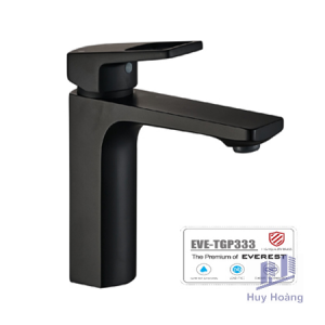 Vòi Lavabo Mạ Niken Đen EVEREST EVE-TGP333