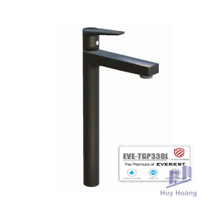 Vòi Lavabo Mạ Niken Đen EVEREST EVE-TGP338L