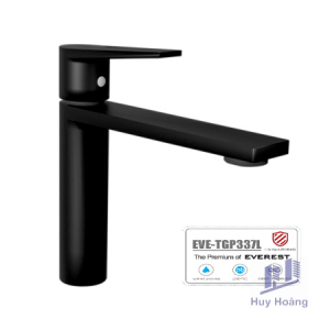 Vòi Lavabo Mạ Niken Đen EVEREST EVE-TGP337L