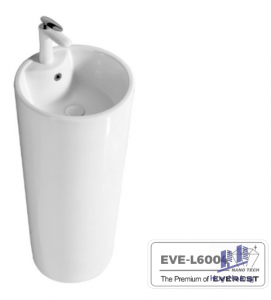 Chậu Lavabo Trụ EVEREST EVE-L6004