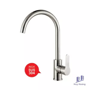 Vòi rửa chén nóng lạnh inox 304 mờ Proxia PR-805