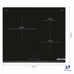 Bếp Điện Từ Bosch HMH.PUJ63KBB5E 3 Vùng Nấu Từ Serie 4