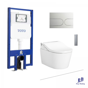 Bồn Cầu TOTO CW542HME5UNW1/TCF801CZ/WH172AT/MB175M#SS Treo Tường Giấu Dây