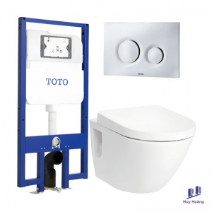 Bồn Cầu TOTO CW762/TC384CVK/WH172A/MB174P#WH Treo Tường