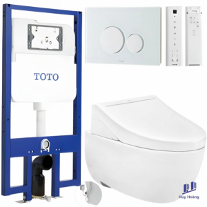Bồn Cầu TOTO CW812RA#W/TCF24410AAA#NW1/WH172A/MB174P#WH Treo Tường Nắp Điện Tử