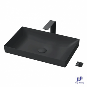 Chậu Rửa Mặt Lavabo TOTO LT4716G19#MBL Đặt Bàn Màu Đen Mờ 600x380 mm