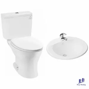 COMBO13C TOTO Bộ Bồn Cầu CS735DT10#XW + Lavabo L501C#XW