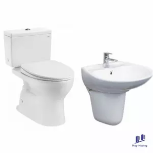 COMBO1NEW TOTO Bộ CS302DT10#W + LHT300CR#W
