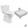 combo4new-toto-bo-bon-cau-cs302dt10w-lavabo-lt328cxw-treo-tuong - ảnh nhỏ  1