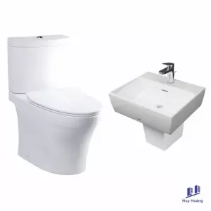 COMBO6NEW TOTO Bộ Bồn Cầu CS769DRT8 + Lavabo LHT328C#XW Treo Tường