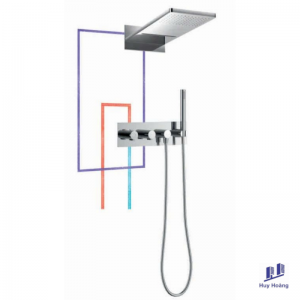 Sen Nhiệt Độ Thác Đổ Âm Tường Brunnen BF 900 360F