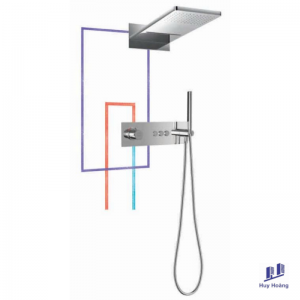 Sen Nhiệt Độ Thác Đổ Âm Tường Brunnen BF 900 660F