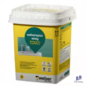Keo dán gạch & chà ron WEBER 2 TRONG 1 GỐC EPOXY Weberepox Easy