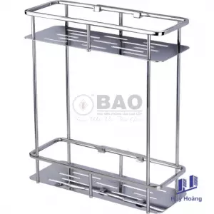 Kệ chữ nhật hai tầng Inox BẢO BN720