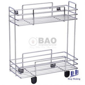 Kệ chữ nhật hai tầng Inox BẢO BN650