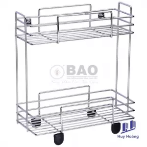 Kệ chữ nhật hai tầng Inox BẢO BN650