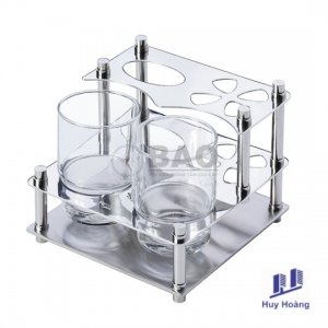 Kệ để ly đôi Inox BẢO KL300A
