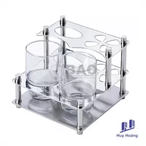Kệ để ly đôi Inox BẢO KL300A