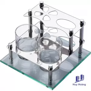 Kệ để ly đôi Inox BẢO KL300