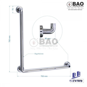Tay vịn phòng tắm Inox BẢO TV7070