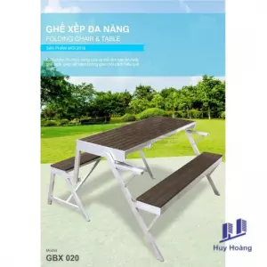 GHẾ BÀN XẾP ĐA NĂNG Inox BẢO GBX020