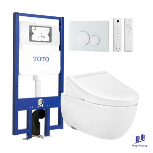 Bồn Cầu TOTO CW812RA/TCF24410AAA/WH172A/MB175M#SS Nắp Điện Tử Treo Tường