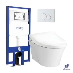 Bồn Cầu TOTO CW822RA#W TCW1211A#NW1 WH172A MB176G#WH Nắp Rửa Cơ Treo Tường