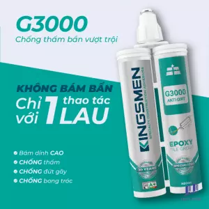 Keo Ron Gạch Kingsmen G3000 Tiêu Chuẩn - Sử Dụng Trong Nhà