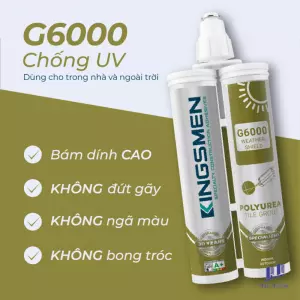 Keo Ron Gạch Kingsmen G6000 Chống UV - Sử dụng trong nhà & ngoài trời