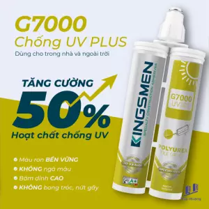 Keo Ron Gạch Kingsmen G7000 Chống UV Plus - Sử dụng trong nhà & ngoài trời
