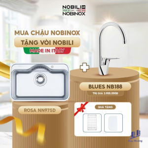 Chậu rửa chén NoBiNox NN975D