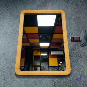Gương Khung Gỗ Màu Honey GLS F47R30 50 x 70 cm