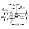 van-khoa-goc-grohe-22041000-1-duong-nuoc - ảnh nhỏ 2
