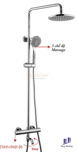 Sen tắm đứng nóng lạnh (chỉnh nhiệt độ) Kaniss KS-2018
