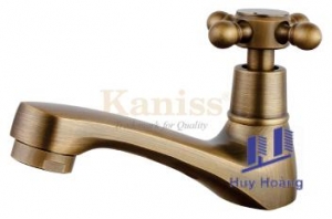 Vòi lavabo lạnh tay vặn Kaniss KS-2260G