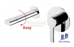 Vòi lavabo nóng lạnh âm tường Kaniss KS-2251A