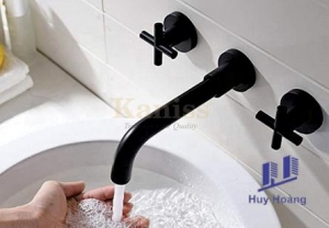 Vòi lavabo nóng lạnh âm tường Kaniss KS-3234K