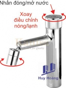 Vòi lavabo nóng lạnh Kaniss KS-2282N