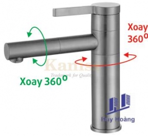Vòi lavabo nóng lạnh Kaniss KS-3255K