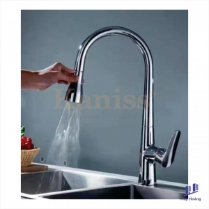 Vòi chén nóng lạnh dây rút Kaniss KS-2341K