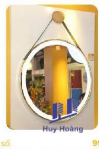 Gương LED khung nhôm dây da Đình Quốc DQ 99979 60 × 60 cm