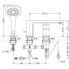 voi-xa-bon-tam-toto-tbg02305bb-tbg02305b-gat-gu-3-lo - ảnh nhỏ 2