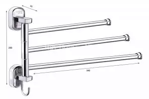 Treo Khăn 3 Chia Xoay S3V Tovashu