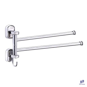 Máng khăn 2 chia nắp ovan Inox 304 Tovashu S2V