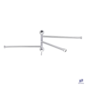 Máng khăn 3 chia nắp tròn Inox 304 Tovashu S3T